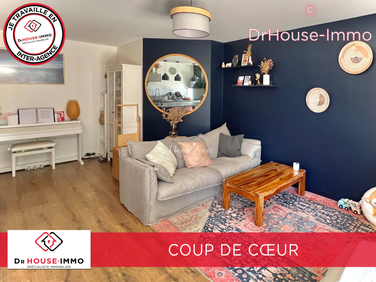 Photo 1 : Vente Appartement 3 pièces Bordeaux 70 m²