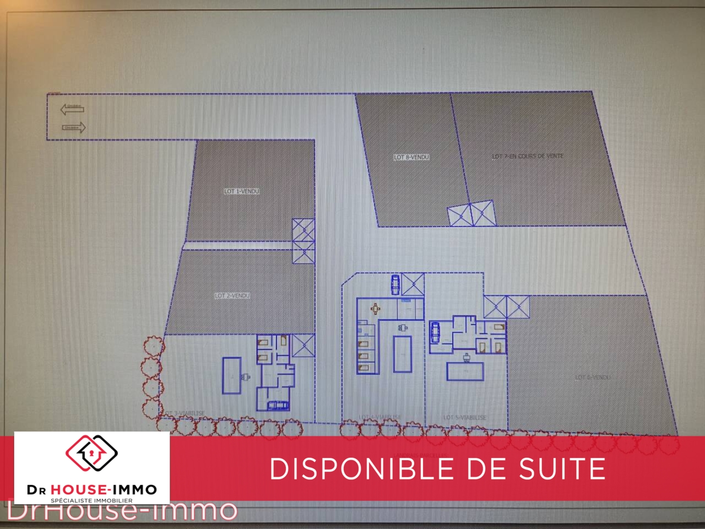 Photo 3 : Vente Terrain  Landrais 609 m²