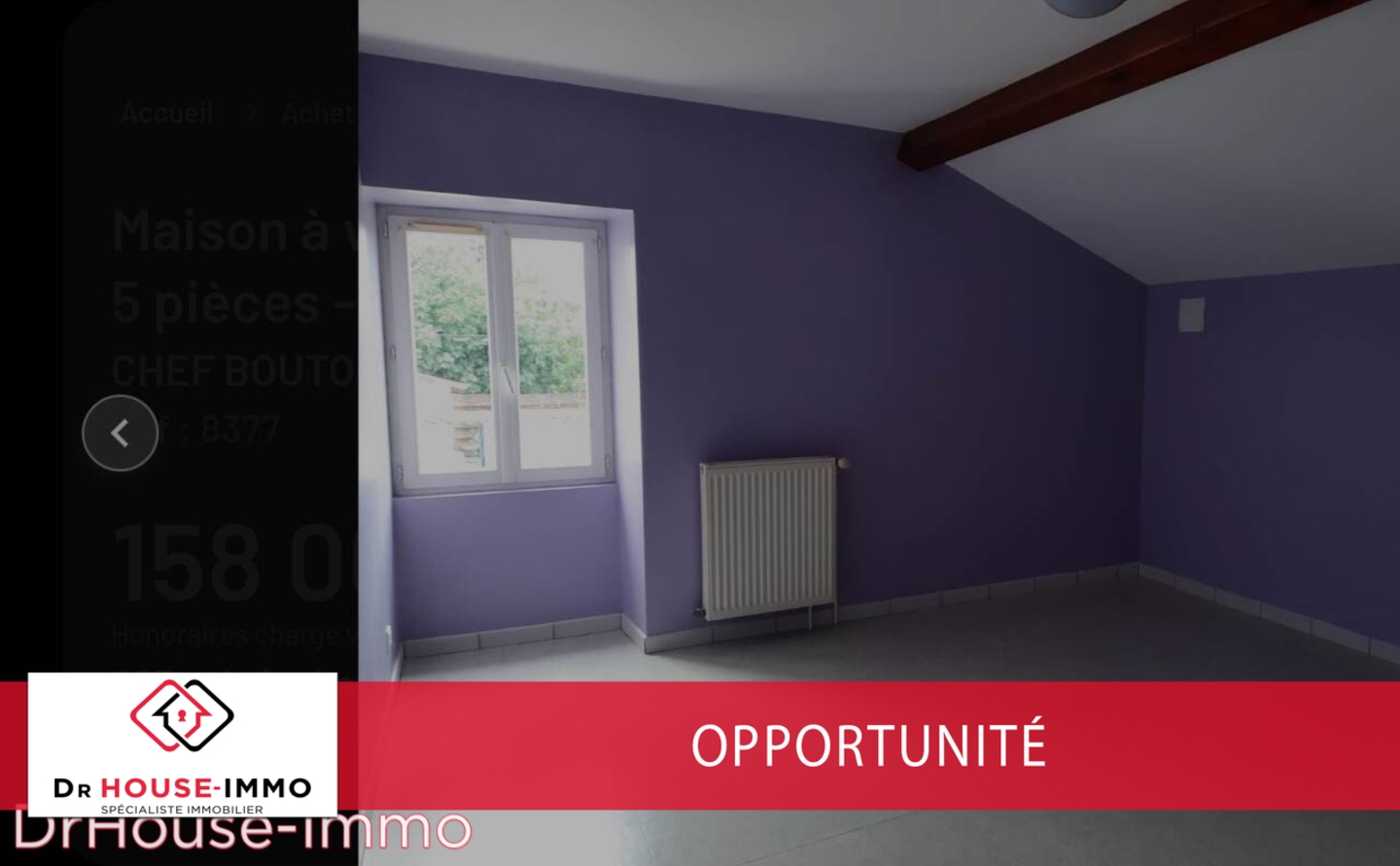 Photo 2 : Vente Maison 5 pièces Chef-Boutonne 103 m²