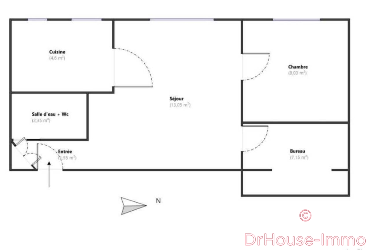 Photo 1 : Vente Appartement 2 pièces Aubervilliers 36 m²