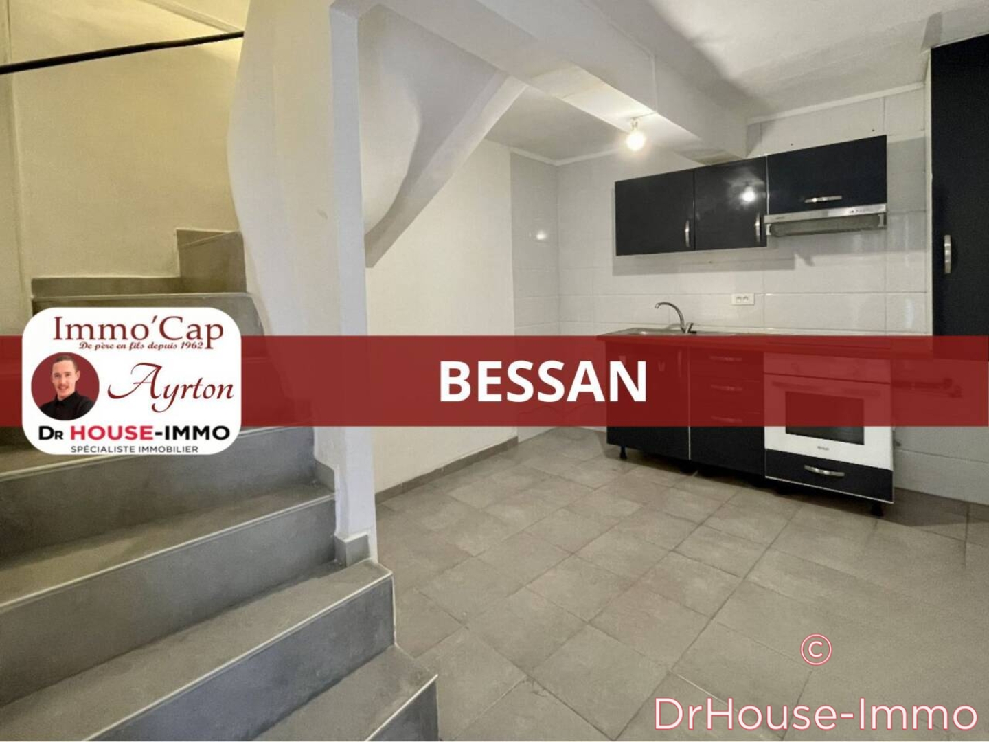 Photo 1 : Vente Maison 3 pièces Bessan 32 m²