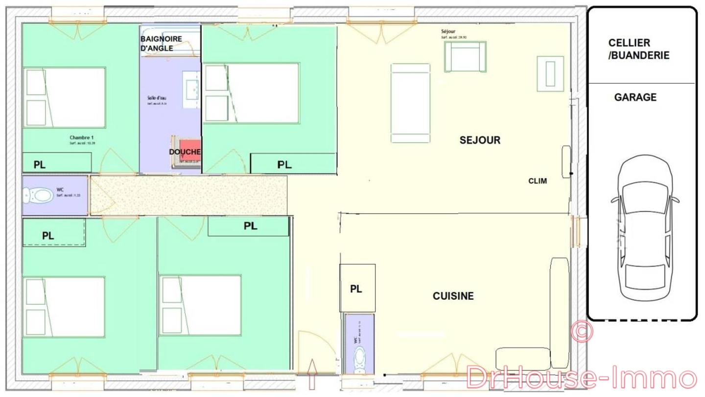 Photo 2 : Vente Maison 5 pièces Roques 115 m²