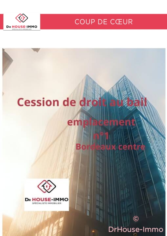 Photo 1 : Vente Commerce 4 pièces Bordeaux 90 m²