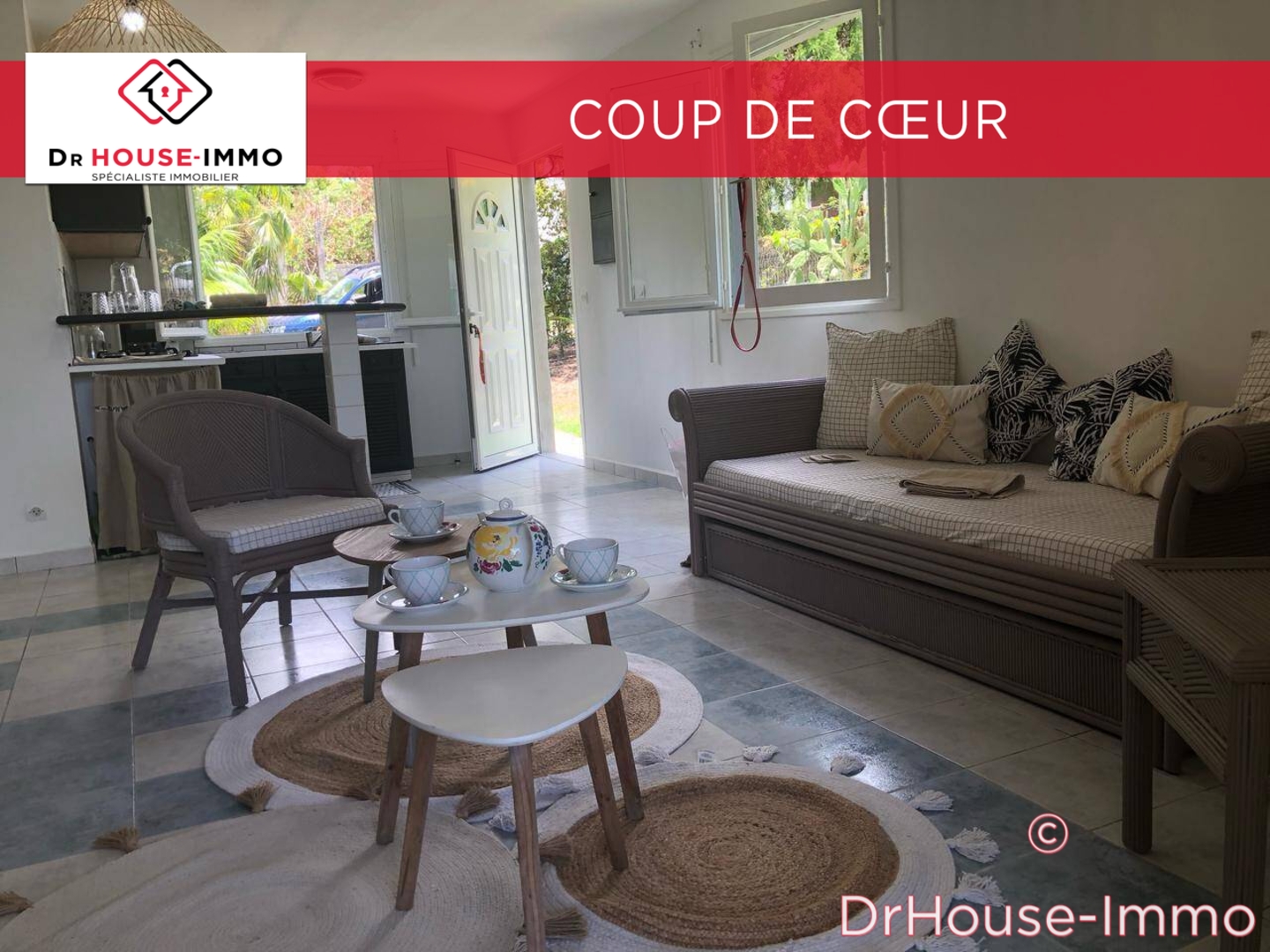 Photo 1 : Vente Maison 3 pièces Sainte-Anne 52 m²