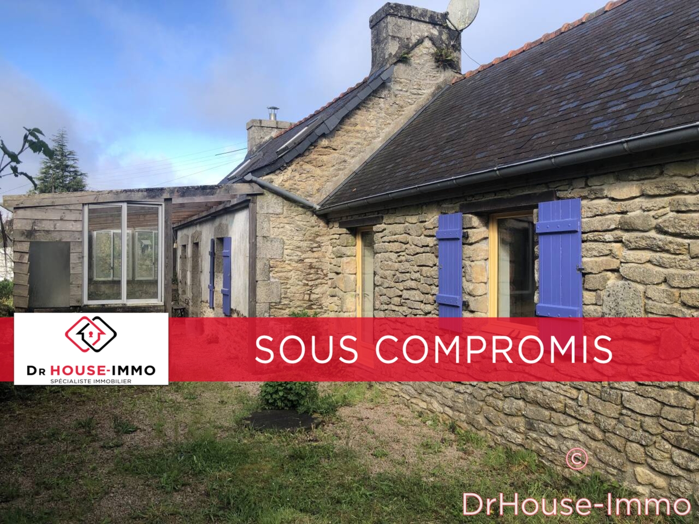 Photo 1 : Vente Maison 3 pièces Berrien 60 m²