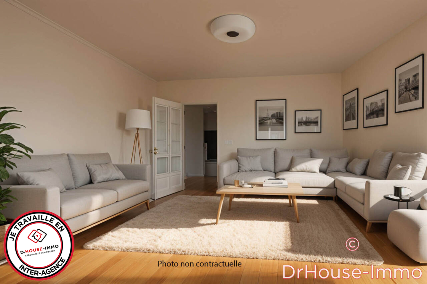 Photo 3 : Vente Appartement 3 pièces Bois-d'Arcy 59 m²