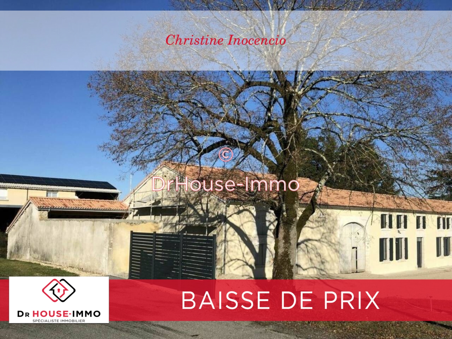 Photo 1 : Vente Maison 8 pièces Barbezieux-Saint-Hilaire 258 m²