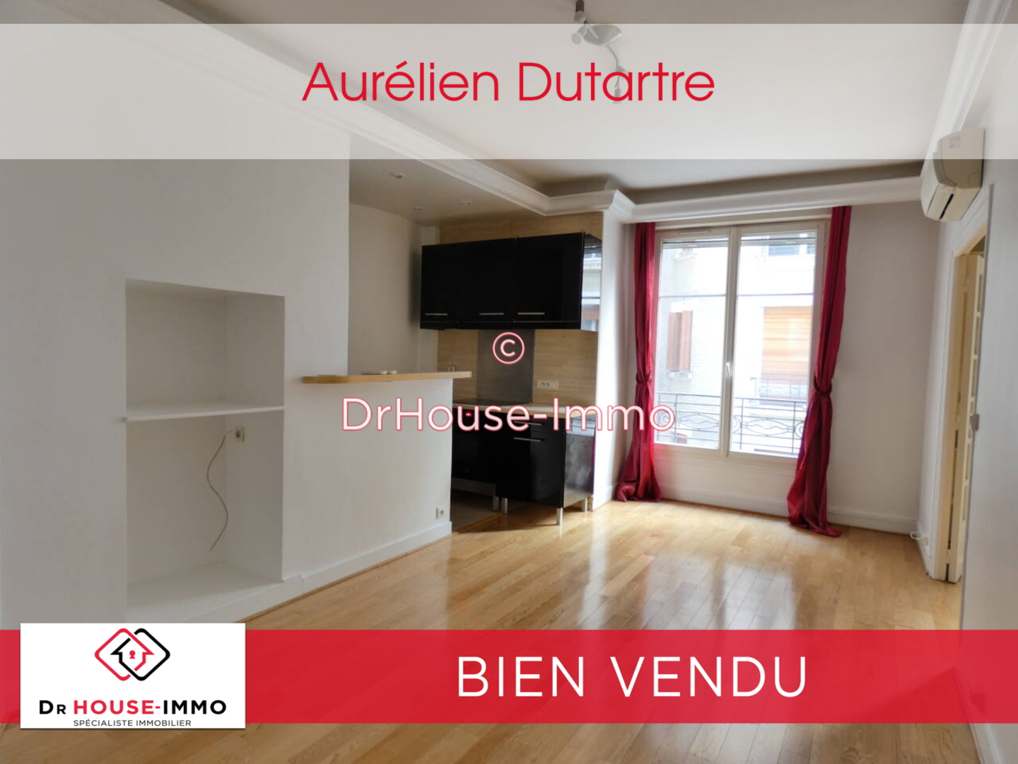 Photo 1 : Vente Appartement 2 pièces Paris 43 m²