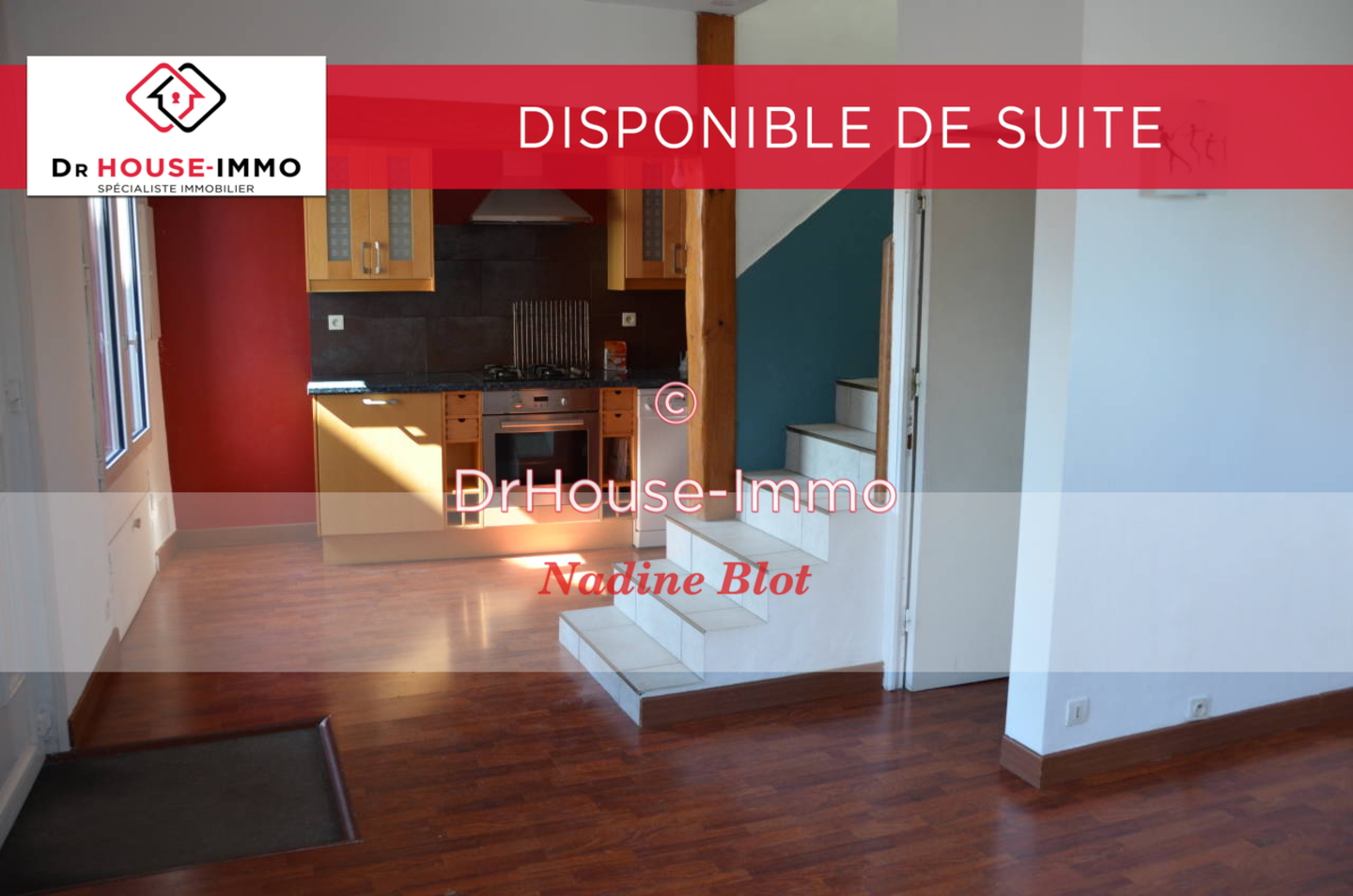 Photo 1 : Vente Maison 3 pièces Rezé 58 m²