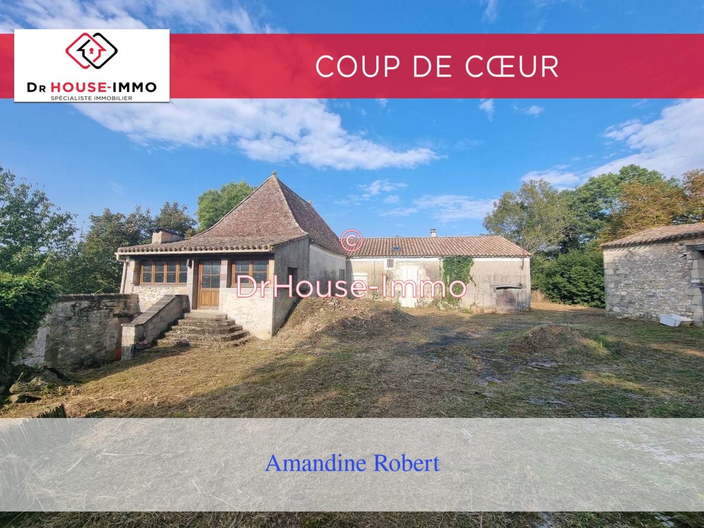 Photo 1 : Vente Maison 4 pièces Saint-Martin-de-Villeréal 138 m²