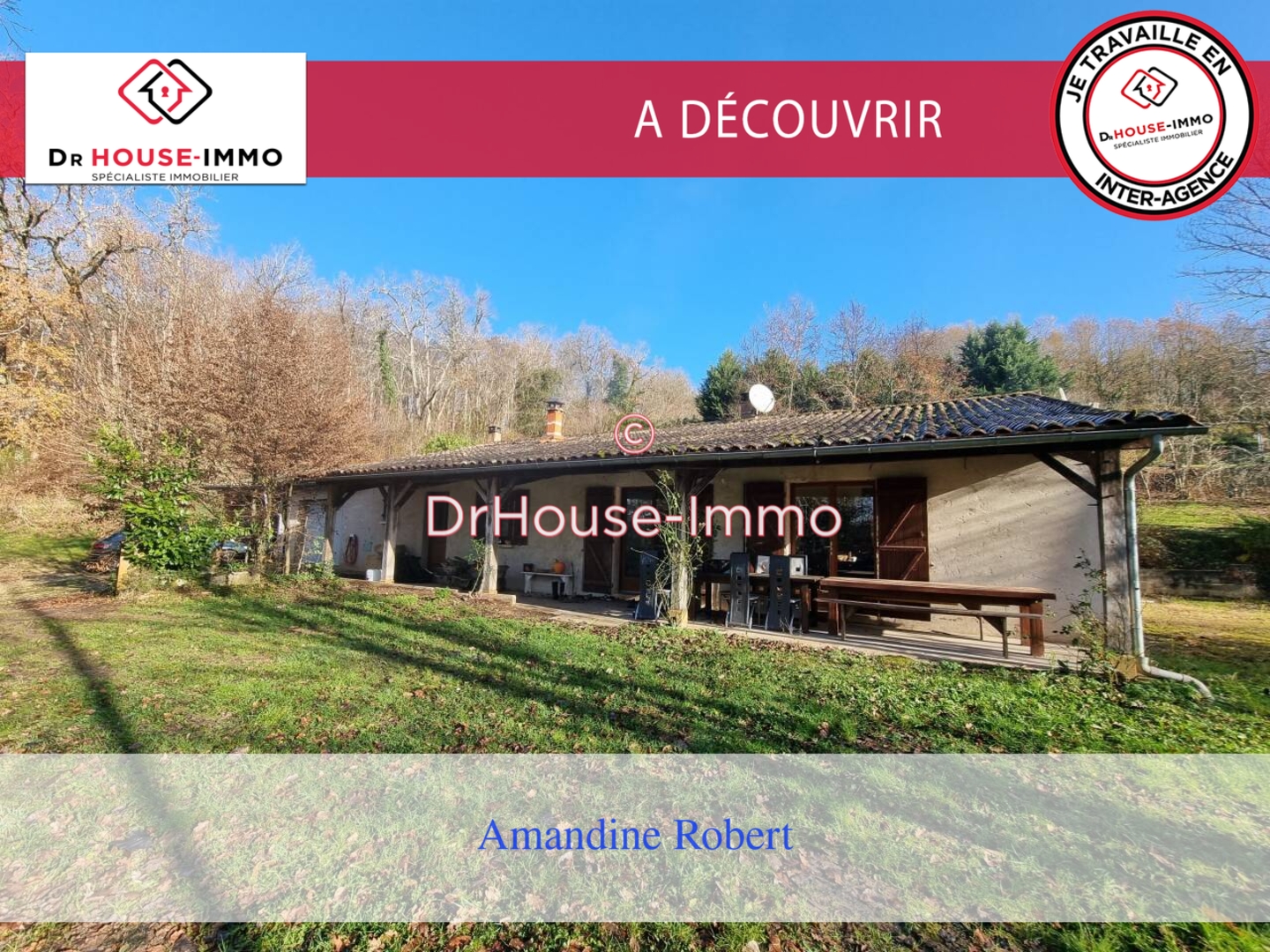 Photo 1 : Vente Maison 7 pièces Marsalès 158 m²
