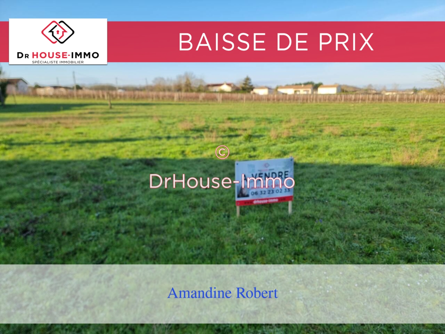 Photo 1 : Vente Terrain Ribagnac 1500 m²