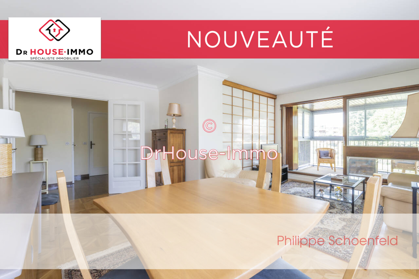 Photo 1 : Vente Appartement 3 pièces Le Chesnay 74 m²