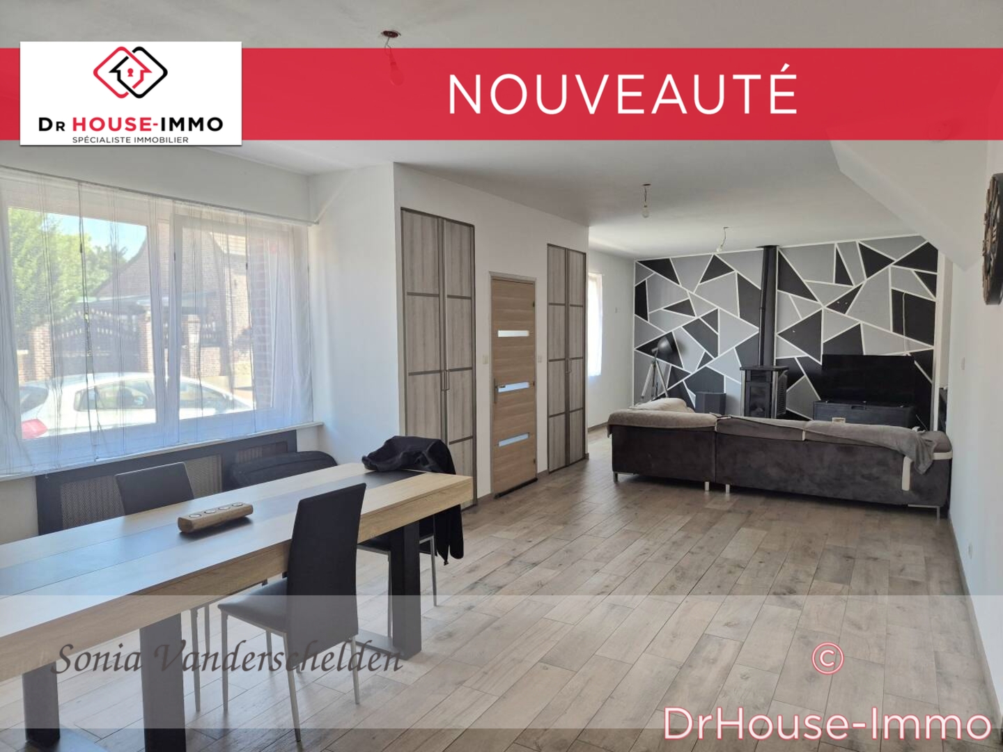 Photo 3 : Vente Maison 4 pièces Hordain 183 m²