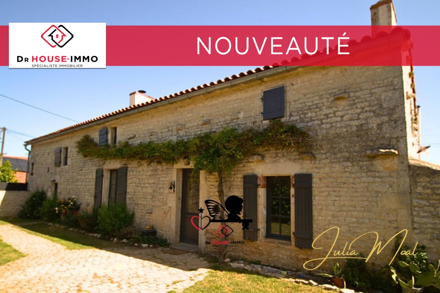 Photo 1 : Vente Maison 6 pièces Mouzeuil-Saint-Martin 177 m²