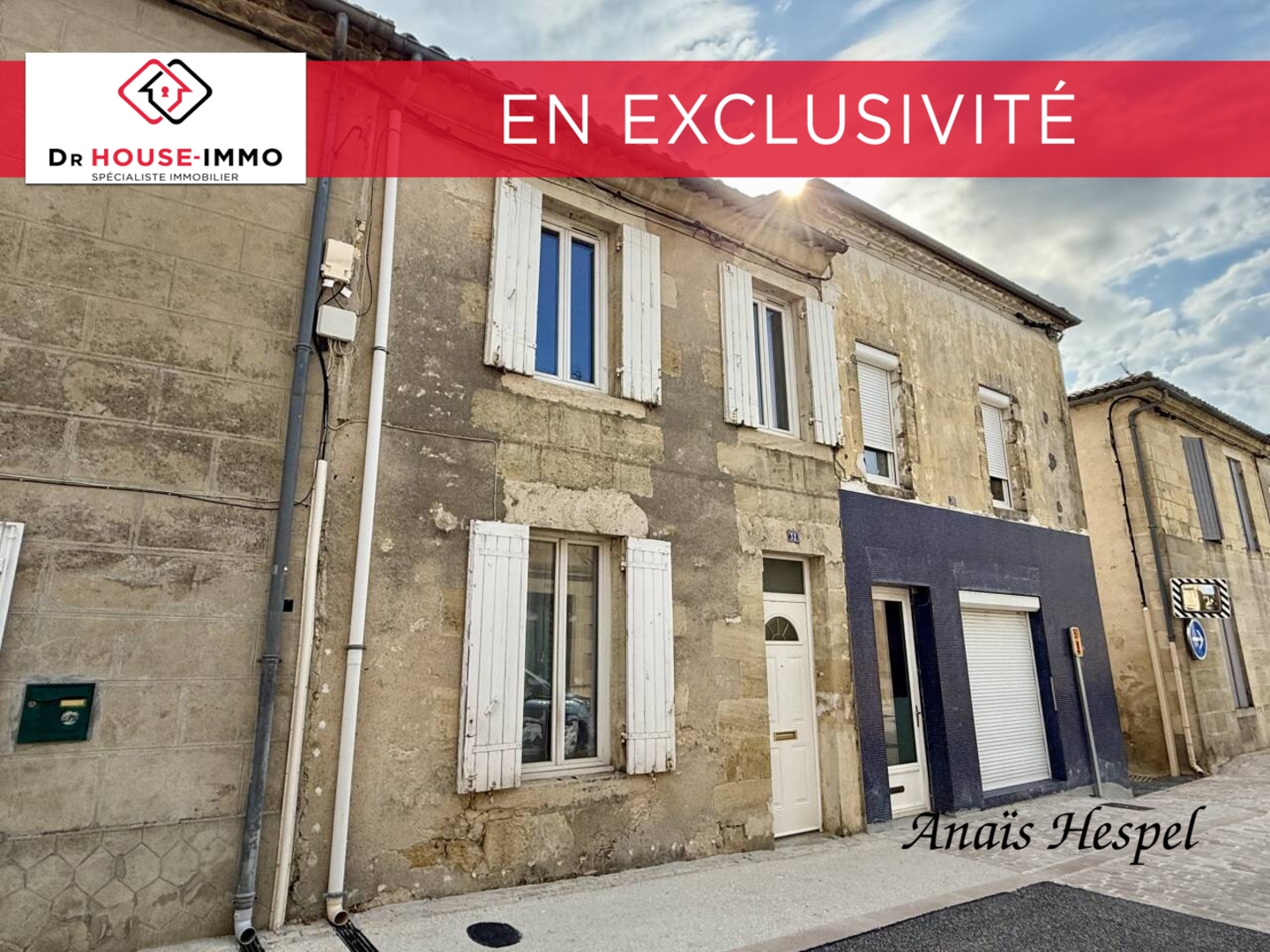 Photo 1 : Vente Maison 5 pièces Sauveterre-de-Guyenne 145 m²