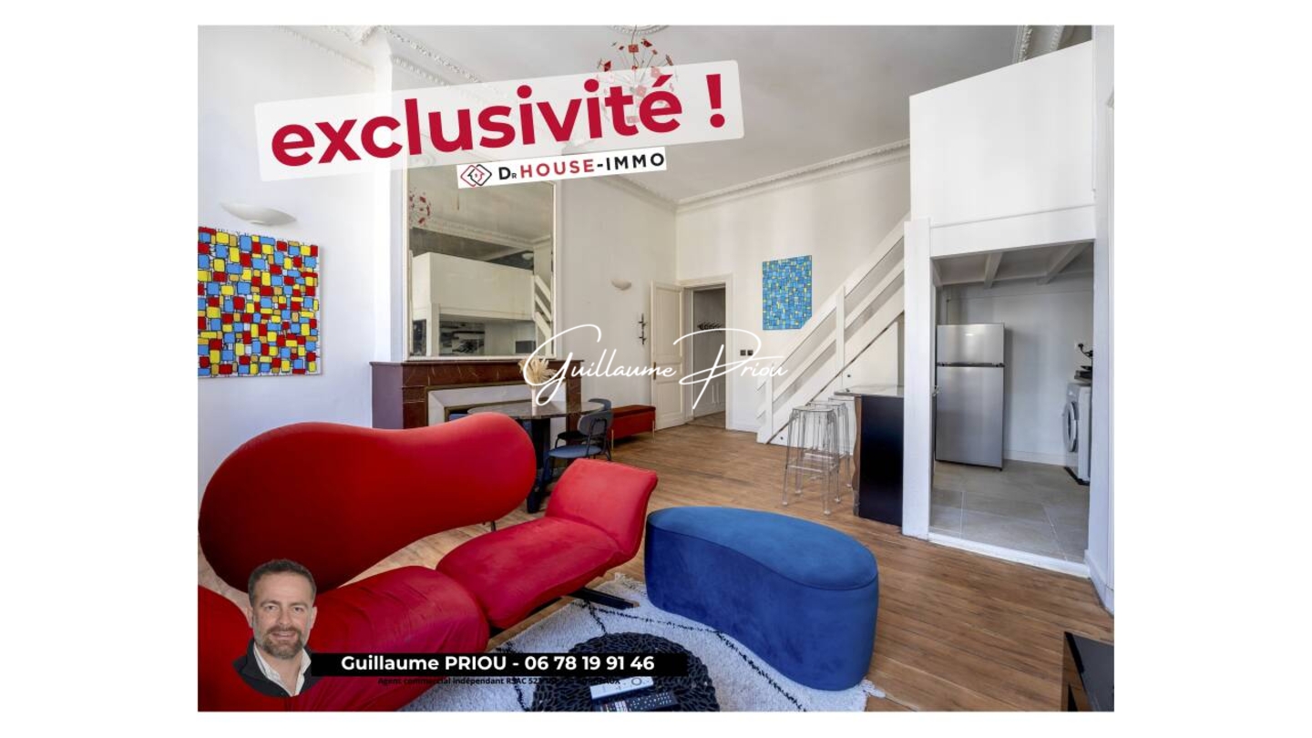 Photo 1 : Vente Appartement 2 pièces Bordeaux 54 m²