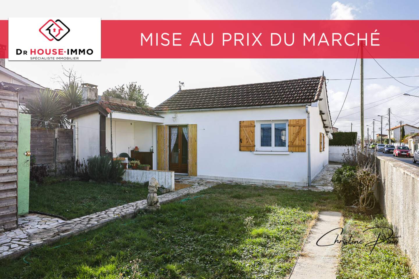 Photo 1 : Vente Maison 3 pièces Pessac 61 m²