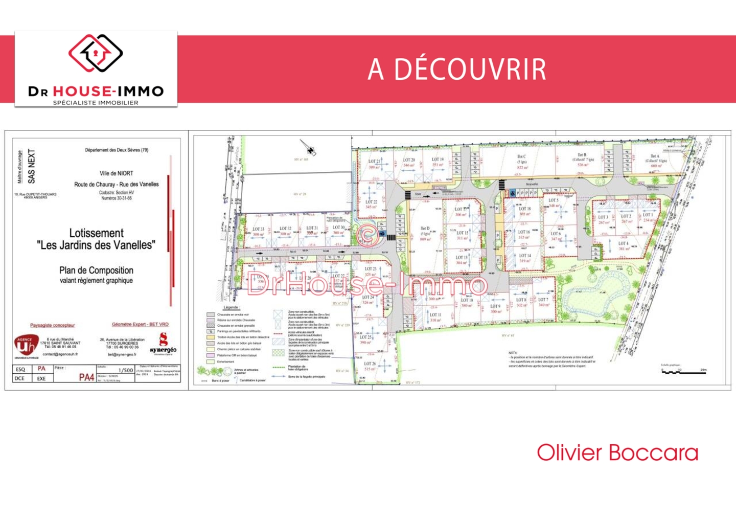 Photo 1 : Vente Terrain Niort 234 m²