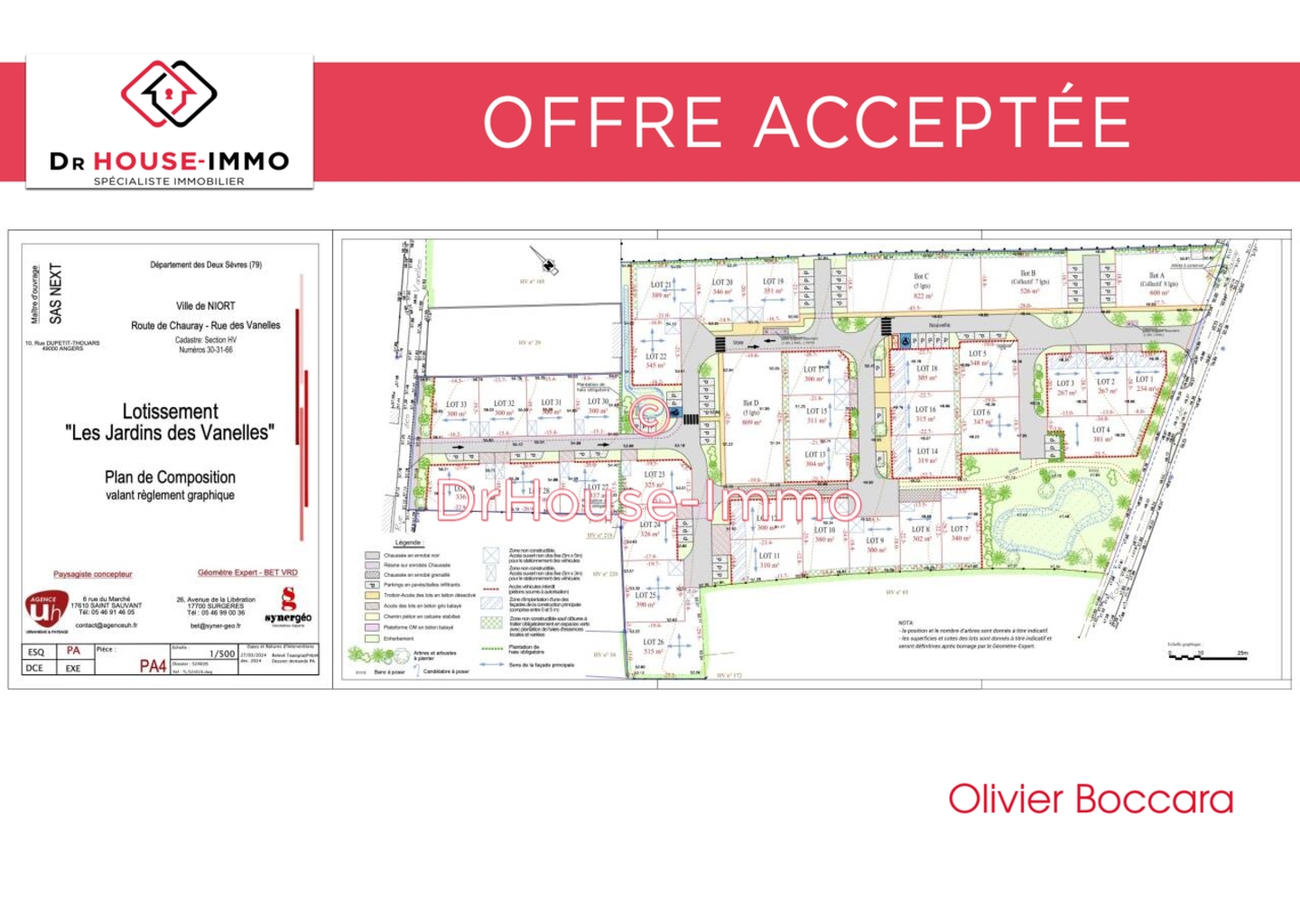 Photo 1 : Vente Terrain Niort 390 m²