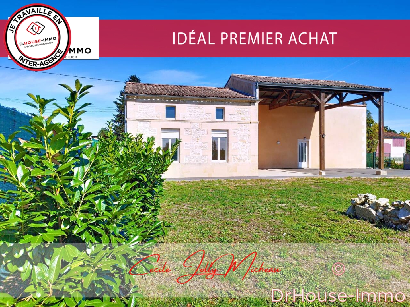 Photo 1 : Vente Maison 4 pièces Saint-Aubin-de-Blaye 120 m²