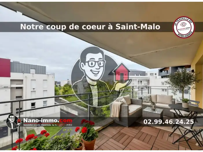 Appartement 4 pièces de 73 m² - Saint-Malo (35400)