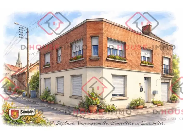 Maison 5 pièces de 129 m² - Somain (59490)