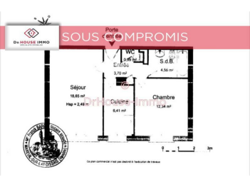 Appartement de 47m² - 2 pièces