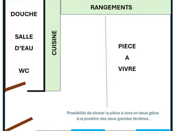 Appartement 1 pièce de 24 m² - Paris (75018)