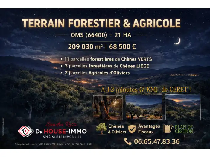 Terrain de 209 030 m² - Oms (66400)