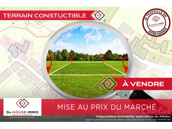 Terrain de 3 700 m² - Saint-Sauveur (33250)