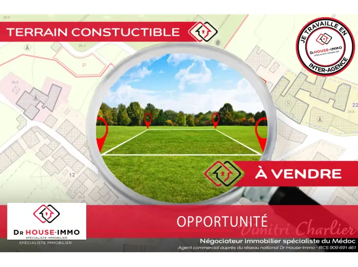 Terrain de 3 700 m² - Saint-Sauveur (33250)