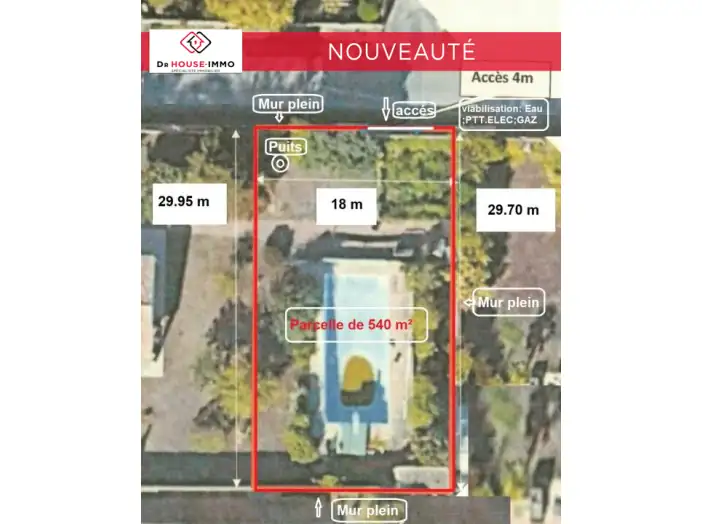 Terrain de 540 m² - Cugnaux (31270)