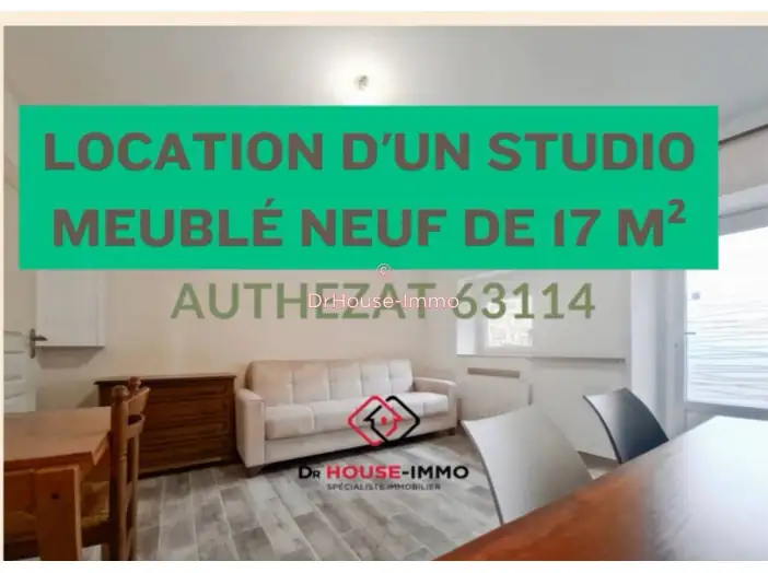 Appartement 1 pièce de 17 m² - Authezat (63114)