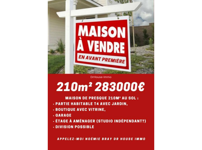 Maison de 209m² - 6 pièces