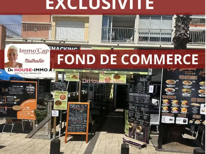 Commerce 2 pièces de 30 m² - Cap d'Agde (34300)