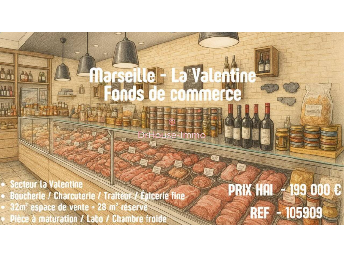 Commerce de 60m² - 3 pièces