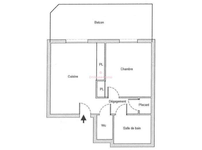 Appartement de 28m² - 2 pièces