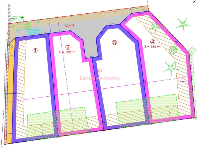 Terrain de 302 m² - La Terrasse (38660)