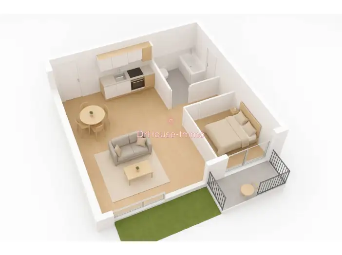 Appartement 2 pièces de 45 m² - Fleurbaix (62840)