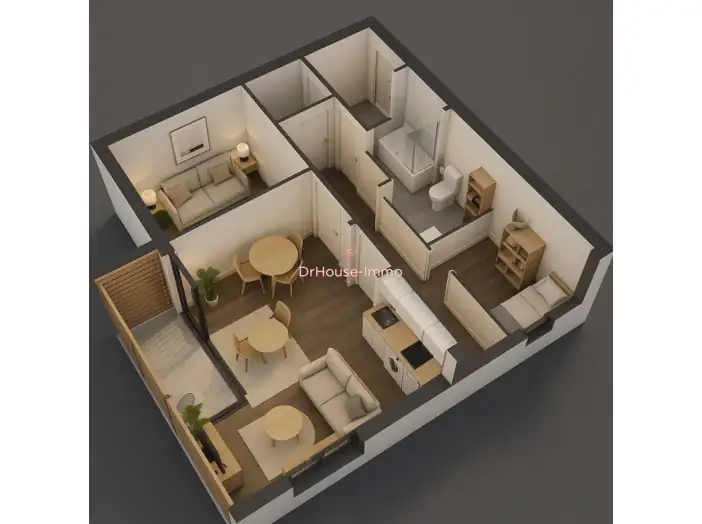 Appartement 3 pièces de 71 m² - Wambrechies (59118)