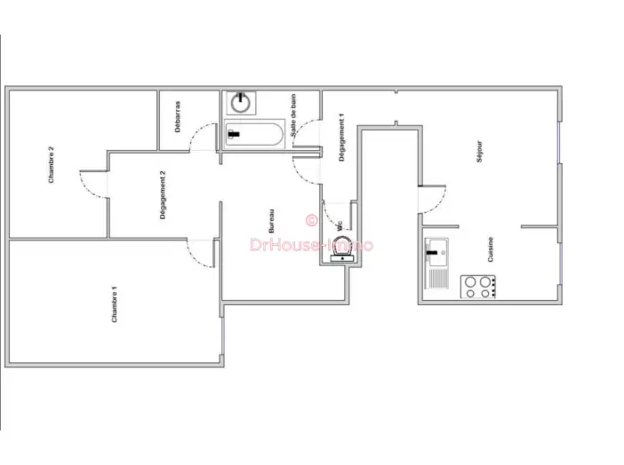 Appartement 4 pièces de 74 m² - Gargenville (78440)