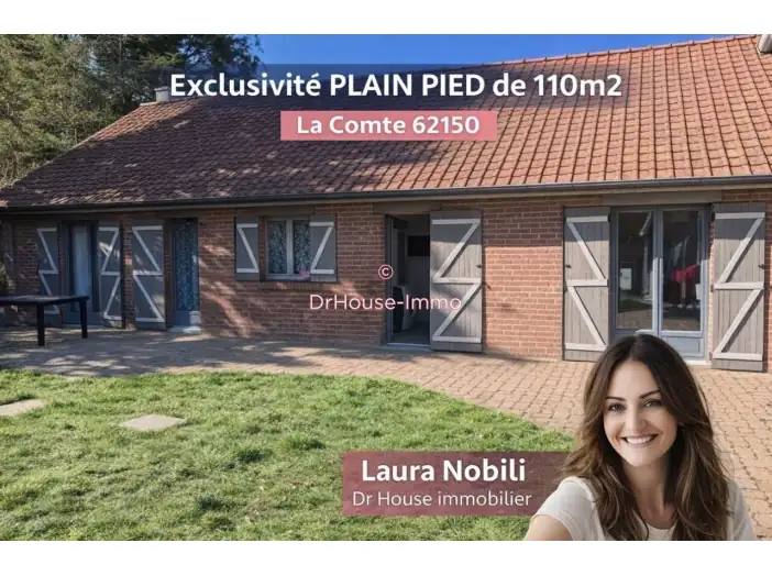 Maison 4 pièces de 110 m² - La Comté (62150)