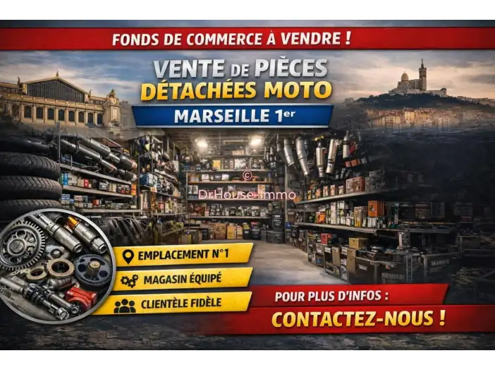 Commerce 2 pièces de 90 m² - Marseille (13001)