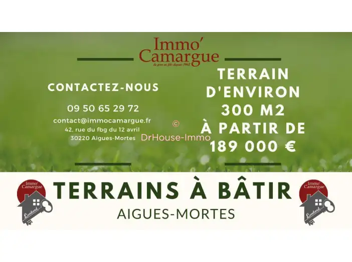 Terrain de 300 m² - Aigues-Mortes (30220)