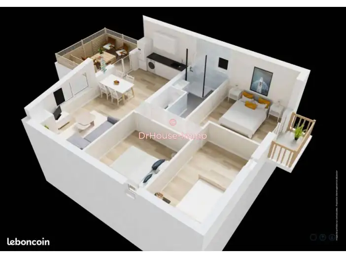 Appartement 4 pièces de 47 m² - Lège-Cap-Ferret (33950)