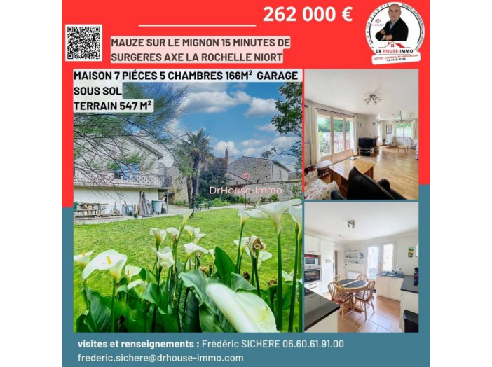 Maison de 166m² - 7 pièces