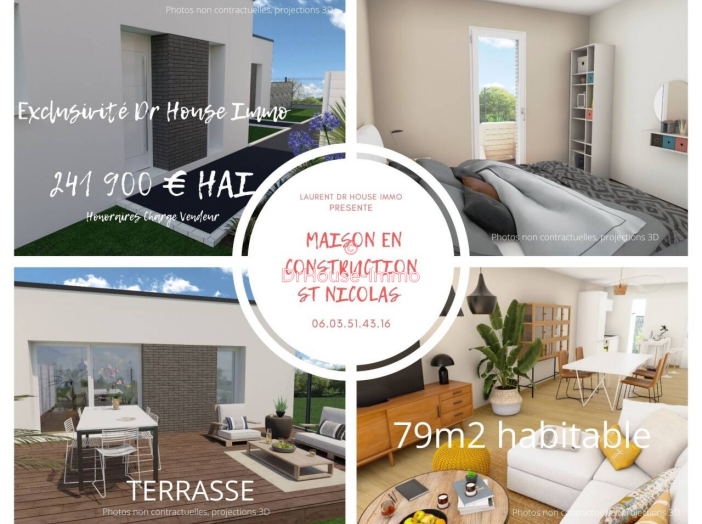 Maison de 79m² - 3 pièces