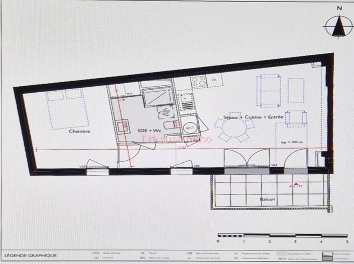 Appartement de 48m² - 2 pièces