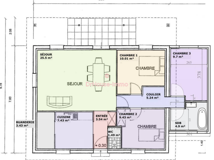 Maison 4 pièces de 79 m² - Lège-Cap-Ferret (33950)